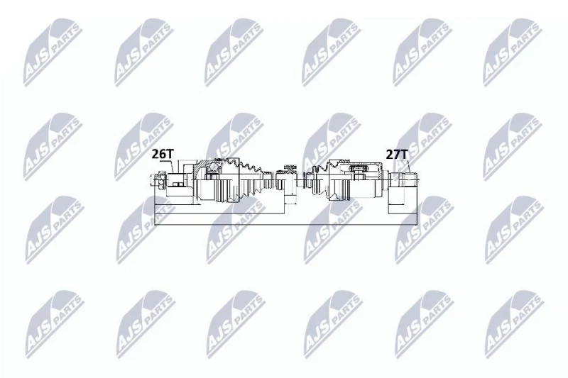 Image of NTY Drive shaft NTY NPW-HD-014