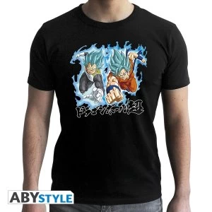 image of Dragon Ball Super - Goku & Vegeta Mens Medium T-Shirt - Black