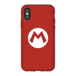 Image of Nintendo Super Mario Mario Logo Phone Case - iPhone X - Tough Case - Gloss
