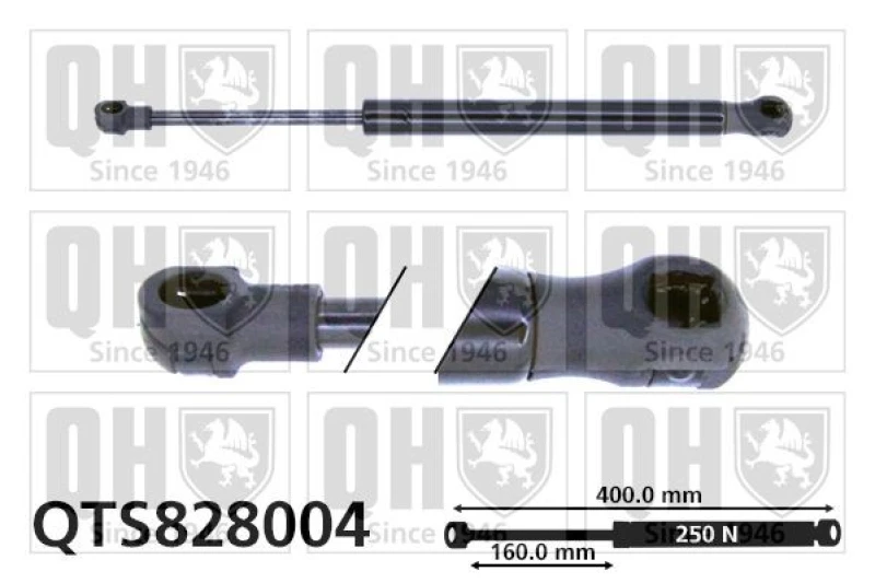 Image of QUINTON HAZELL Bonnet strut QUINTON HAZELL QTS828004