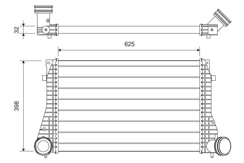 Image of Intercooler VALEO 822949
