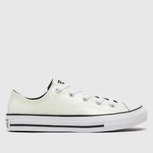 Converse Silver Lo Winter Glitter Trainers Youth