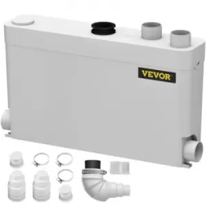 Image of VEVOR Macerator Pump, 400W Sewerage Pump, 4 Inlets(1 Sided) Macerating Pump, Upflush Pump for Basement, Kitchen, Sink, Shower, Bathtub, Waste Water Di