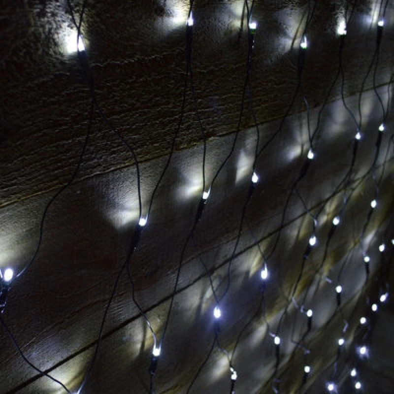 Image of Samuel Alexander 1.7m x 1.2m 180 LED Premier Indoor Outdoor Multifunction Christmas Net Light with Timer in Cool White White