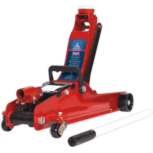 Image of Sealey 1020LE Low Entry Yankee Trolley Jack 2 Tonne Red