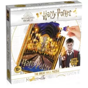 image of 500 Piece Jigsaw Puzzle - Harry Potter The Great Hall Edition