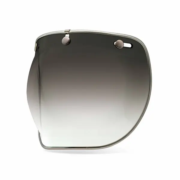 Image of Bell Custom 500 3-Snap Deluxe Bubble Shield Gradient Smoked Size