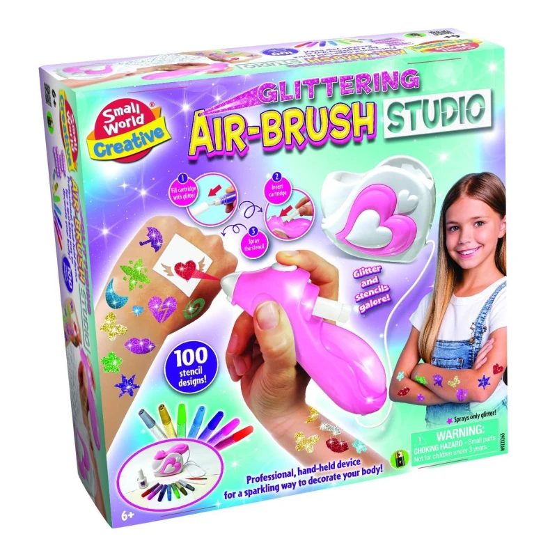 Image of Small World Toys Glittering Air-Brush Studio, Multi 1263
