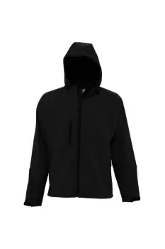 Image of Replay Hooded Soft Shell Jacket (Breathable, Windproof And Water Resistant)