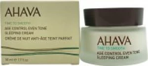 image of Ahava Time To Smooth Age Control Even Tone Sleeping Cream 50ml