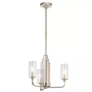 Image of Kichler Kimrose Multi Arm Pendant Ceiling Light Polished Nickel