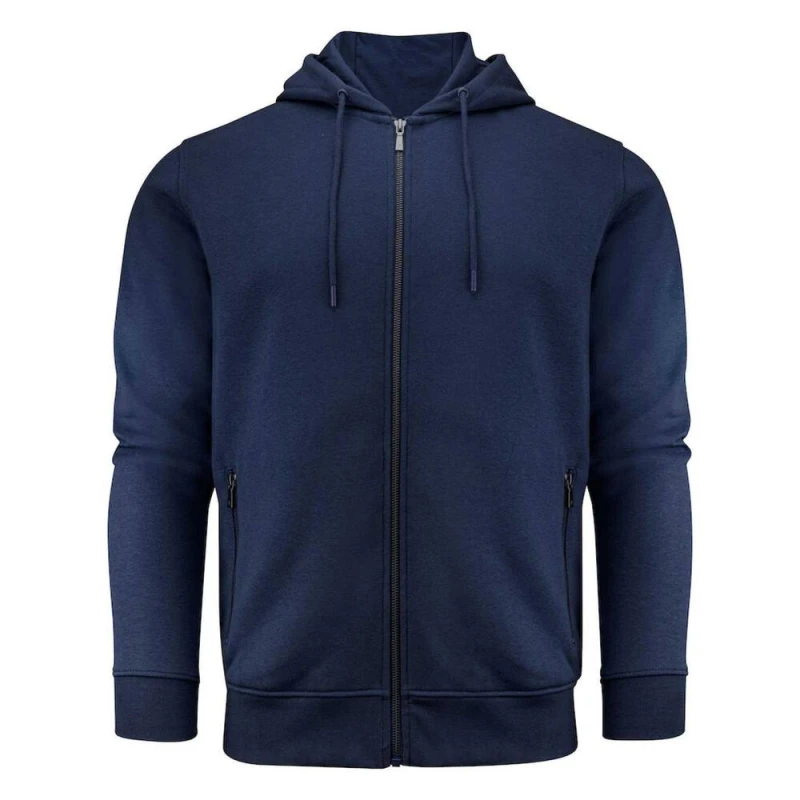 Image of James Harvest Mens Westwood Heights Full Zip Hoodie in Navy Size: Small Navy Male S