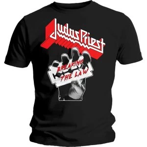 Image of Judas Priest - Breaking The Law Unisex Large T-Shirt - Black