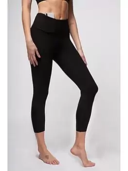 image of TLC Sport Performance Extra Strong Compression Figure Firming Cropped Legging - Black, Size 3XL, Women