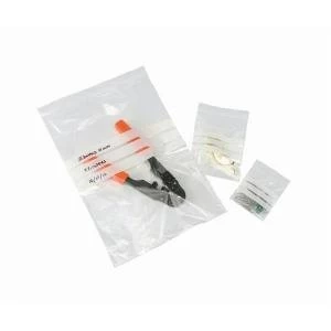 Image of Polythene Bags Resealable Grip Seal Write On 40 Micron 57x76mm Pack