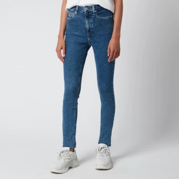 Image of Calvin Klein Jeans Womens High Rise Skinny Jeans - Denim Medium - W27