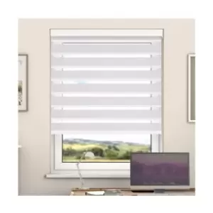 Image of Newedgeblinds - Day And Night Zebra Roller Blind with Cassette(Blue Night, 70cm x 220cm)