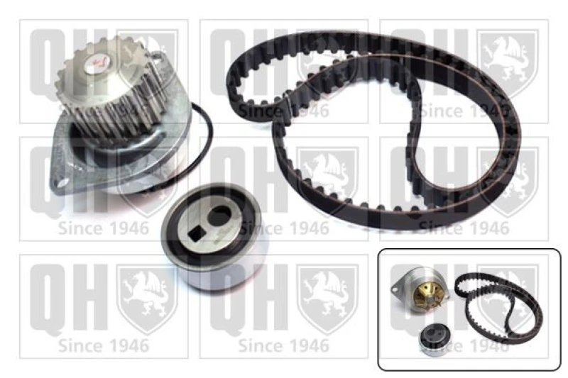 Image of QUINTON HAZELL Water pump and timing belt kit QUINTON HAZELL QBPK1210