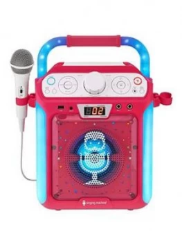 image of The Singing Machine Sml682Btp Bluetooth Cdg + Tablet Karaoke Machine - Pink