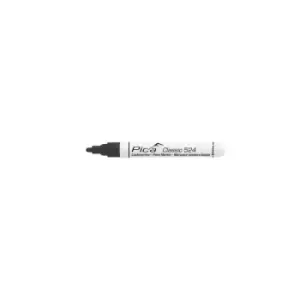 image of 524-46 Industrial Permanent Paint Marker Black Round Tip 2-4mm Fast Drying - Pica