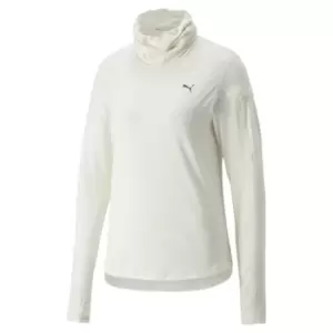 Puma Cloud High Neck Top Womens - White