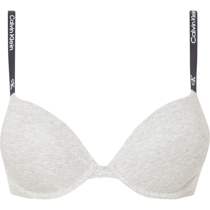 Image of Calvin Klein 1996 Plunge Bra - Grey Grey 32D