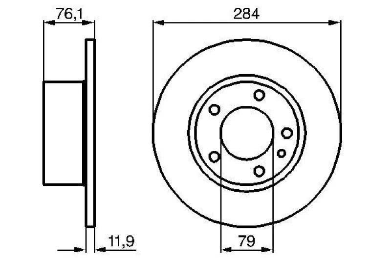 Image of Brake disc Bosch 0 986 478 037