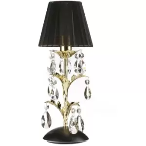 Image of Onli Karen Table Lamp with Round Tapered Shade Gold, Black