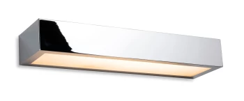 Image of Zulu Bathroom Down Light LED Wall Light - 300mm Chrome with Opal Glass Diffuser IP44