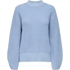 image of Selected Femme Long Sleeve Knit Jumper - Blue