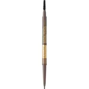 Image of Eveline Cosmetics Micro Precise Waterproof Brow Pencil With 2 In 1 Brush Shade 02 Soft Brown 4 g