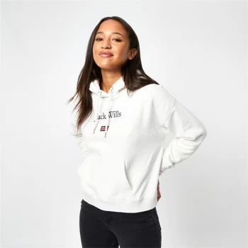 image of Jack Wills Stella Boxy Hoodie - Vintage White