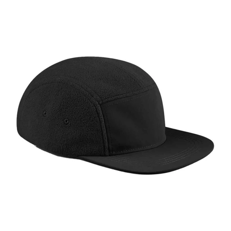 Image of Beechfield Beechfield Men Fleece Outdoor Camper Cap in Black One Size Male 5063693934231