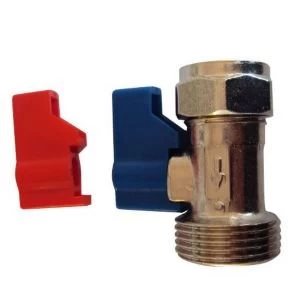 Image of Plumbsure Compression Washing machine tap Dia15mm