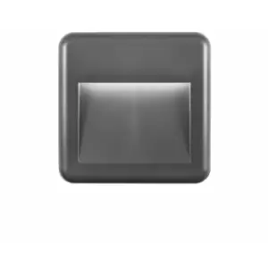 image of Ferryland Outdoor Flush Wall Lamp Dark Grey abs LED 4W 526Lm 3000K IP54 ac Driver Included - Merano