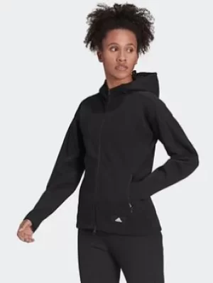 Image of adidas Sportswear Mission Victory Full-zip Hoodie, Black Size XL Women