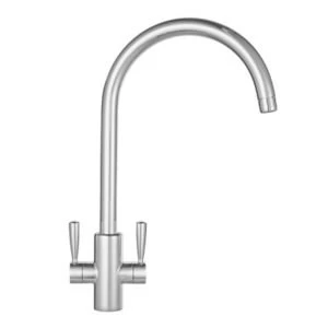 image of Franke Ascona Stainless steel effect Kitchen Mixer tap