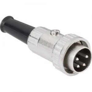 Image of DIN connector Plug straight Number of pins 4 Silver BKL Electronic 0202002