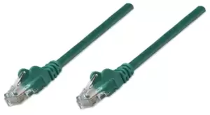 Image of Network Patch Cable - Cat5e - 3m - Green - CCA - U/UTP - PVC - RJ45 - Gold Plated Contacts - Snagless - Booted - Polybag - 3m - Cat5e - U/UTP (UTP) -