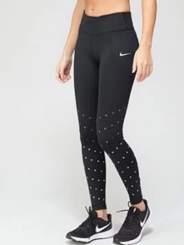 Image of Nike Running Fast Flash Runway Leggings - Black