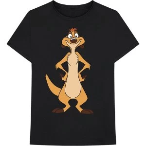 Image of Disney - Lion King - Timon Stand Unisex Large T-Shirt - Black