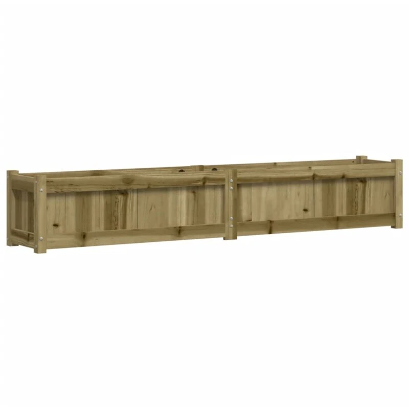 Image of vidaXL Planter 180x31x31cm Impregnated Wood Pine, Brown 837502