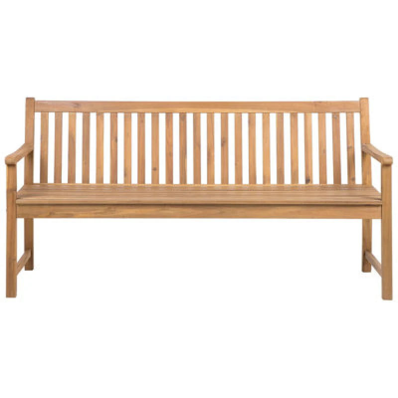Image of Beliani Garden Bench Vivara 180 Cm Certified Acacia Wood Light Brown