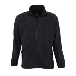 Image of SOLS Mens North Full Zip Outdoor Fleece Jacket (3XL) (Charcoal)