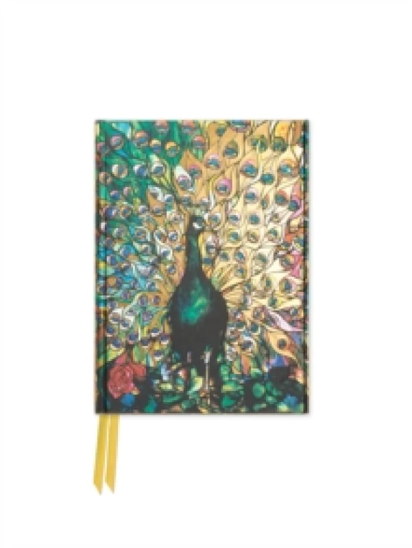 Image of Tiffany: Displaying Peacock (Foiled Pocket Journal) Notebook / blank book