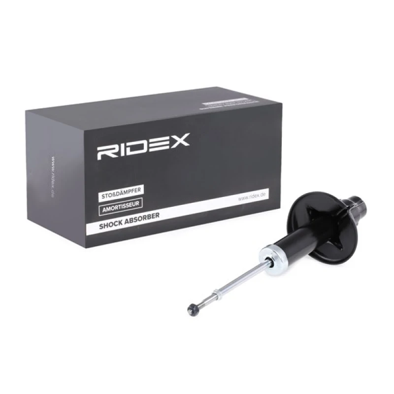 Image of RIDEX 854S0584 Shock absorber Front Axle, Gas Pressure, Twin-Tube, Spring-bearing Damper, Top pin Shock Absorber (854)