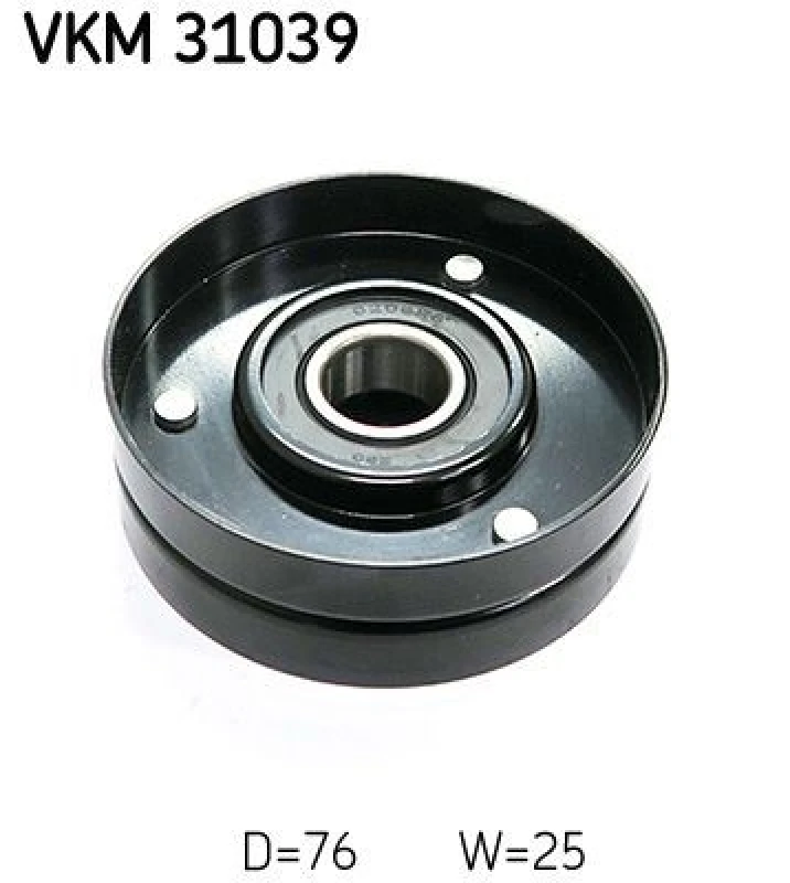 Image of SKF Deflection / guide pulley, V-ribbed belt SKF VKM 31039