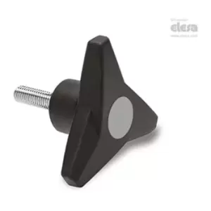 Image of Elesa - soft Three-arm knob-VB.839/100 p-M12x40-Soft-C3 Grey