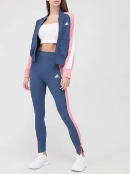 Image of Adidas Bomber Jacket & Tight Tracksuit - Navy