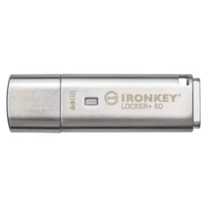 Image of Kingston Technology IronKey Locker+ 50 USB flash drive 64GB USB...